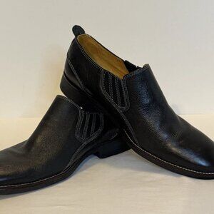 Sandro Shoes M 11.5D Casual Loafers Dress 220066 Black Leather Slip On Low Top